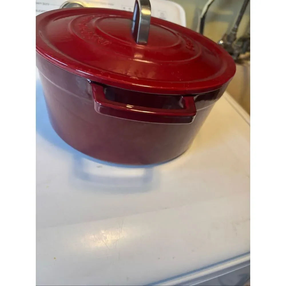 Martha Stewart Cast Iron 6 Qt. Round Dutch Oven